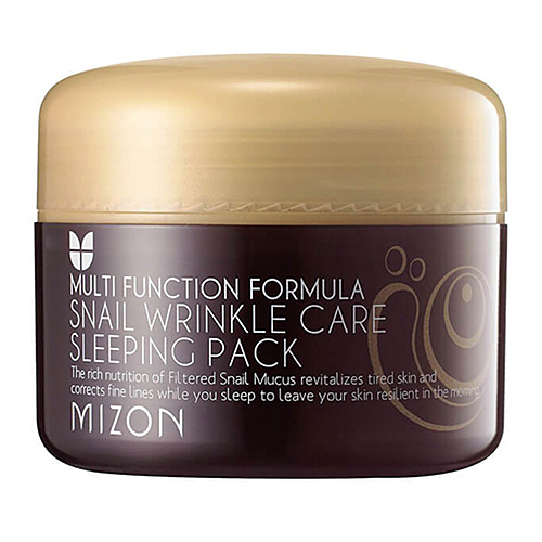Маска для лица ночная антивозрастная MIZON Snail Wrinkle Care Sleeping Pack 80 мл