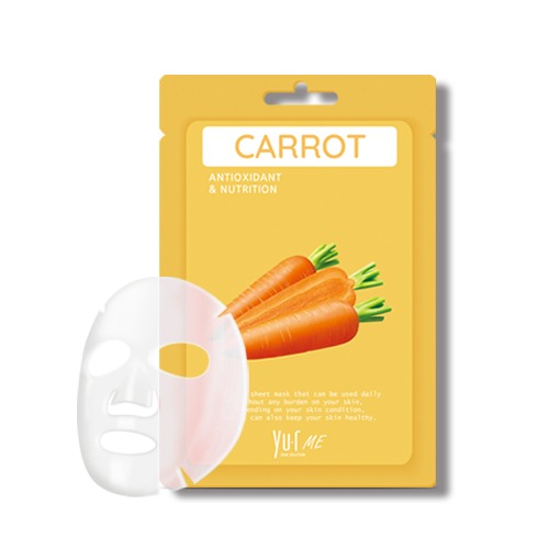 Маска для лица с экстрактом моркови YU.R Me Carrot Sheet Mask, 5 шт.