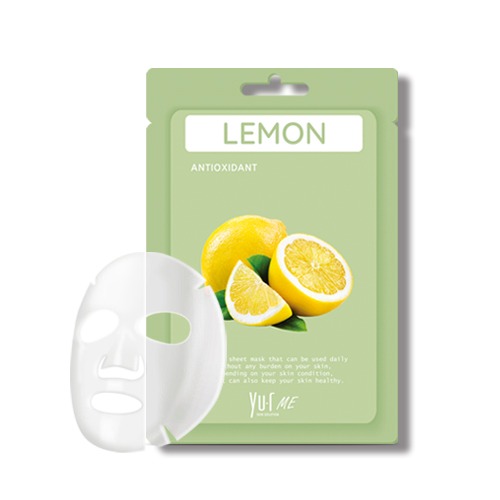 Маска для лица с экстрактом лимона YU.R ME Lemon Sheet Mask, 5 шт.