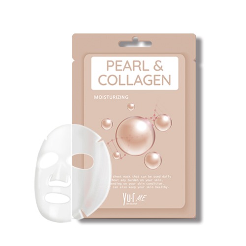 Маска для лица с экстрактом жемчуга и коллагеном YU.R ME Pearl&Collagen Sheet Mask, 5 шт.