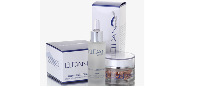 Косметические серии / ELDAN - профессиональная косметика для здоровья кожи, Швейцария / Италия / PREMIUM AGE-OUT TREATMENT – косметика с эпидермальным фактором роста EGF