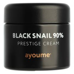 Крем для лица с муцином черной улитки Ayoume Black Snail Крем Black Snail Prestige Cream 70 мл