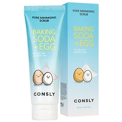 Скраб для лица с содой и яичным белком Consly Baking Soda & Egg Pore Minimising Scrub 120 мл