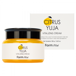 Освежающий крем для лица с экстрактом юдзу FarmStay Citrus Yuja Vitalizing Cream, 100 г
