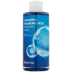 Увлажняющий тонер с гиалуроновой кислотой и коллагеном FarmStay Collagen & Hyaluronic Acid Hydrating Toner 300 мл