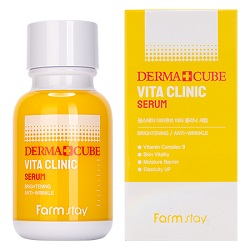 Увлажняющая сыворотка с витаминами FarmStay DERMA CUBE Vita Clinic Serum 50 мл