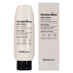 Крем для лица, выравнивающий тон кожи FarmStay Honeymoon White Flower Tone-Up Cream 150 мл