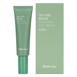Успокаивающий крем для области вокруг глаз с экстрактом чайного дерева FarmStay Tea Tree Biome Calming Eye Cream