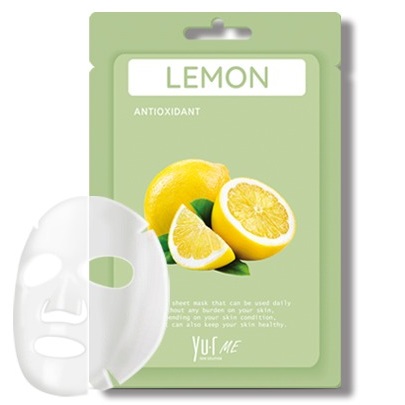 Маска для лица с экстрактом лимона YU.R ME Lemon Sheet Mask, 5 шт.