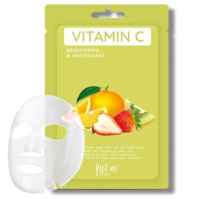 Маска для лица с витамином С YU.R ME Vitamin C Sheet Mask, 5 шт.